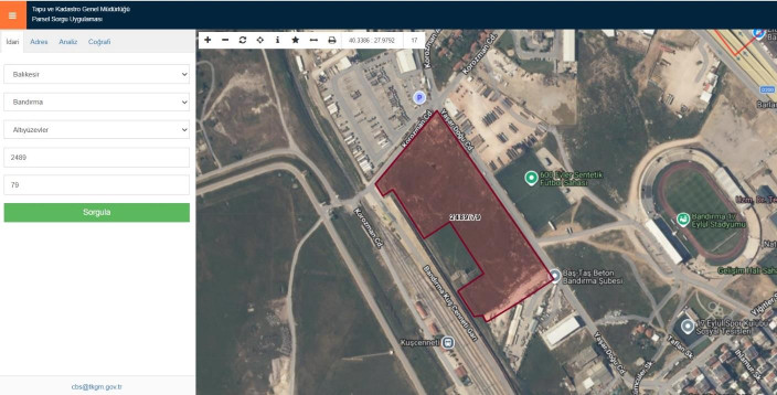 Balıkesir Bandırma Altüyüzevler'de 42.260 m² Tarla (SEL-11)